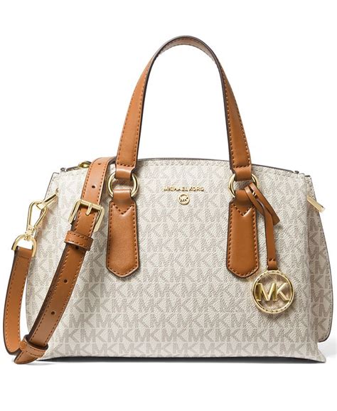 michael kors emma small signature satchel|Michael Kors Emma Small Signature Satchel .